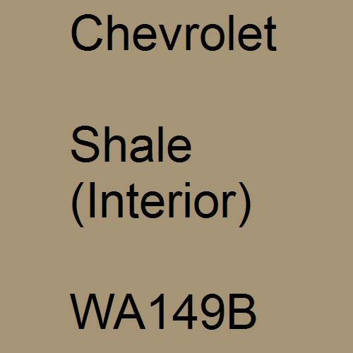 Chevrolet, Shale (Interior), WA149B.